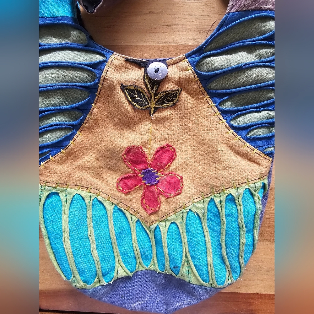India Boutique Bohemian Crossbody Bag | Made in Nepal - Picture 14 of 16